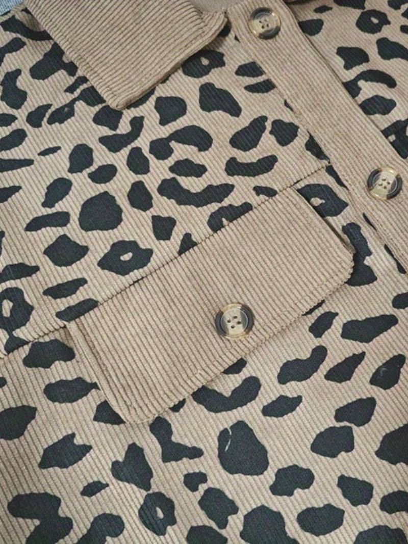 Zyra – Comfortabele Dames Jas met Luipaardprint