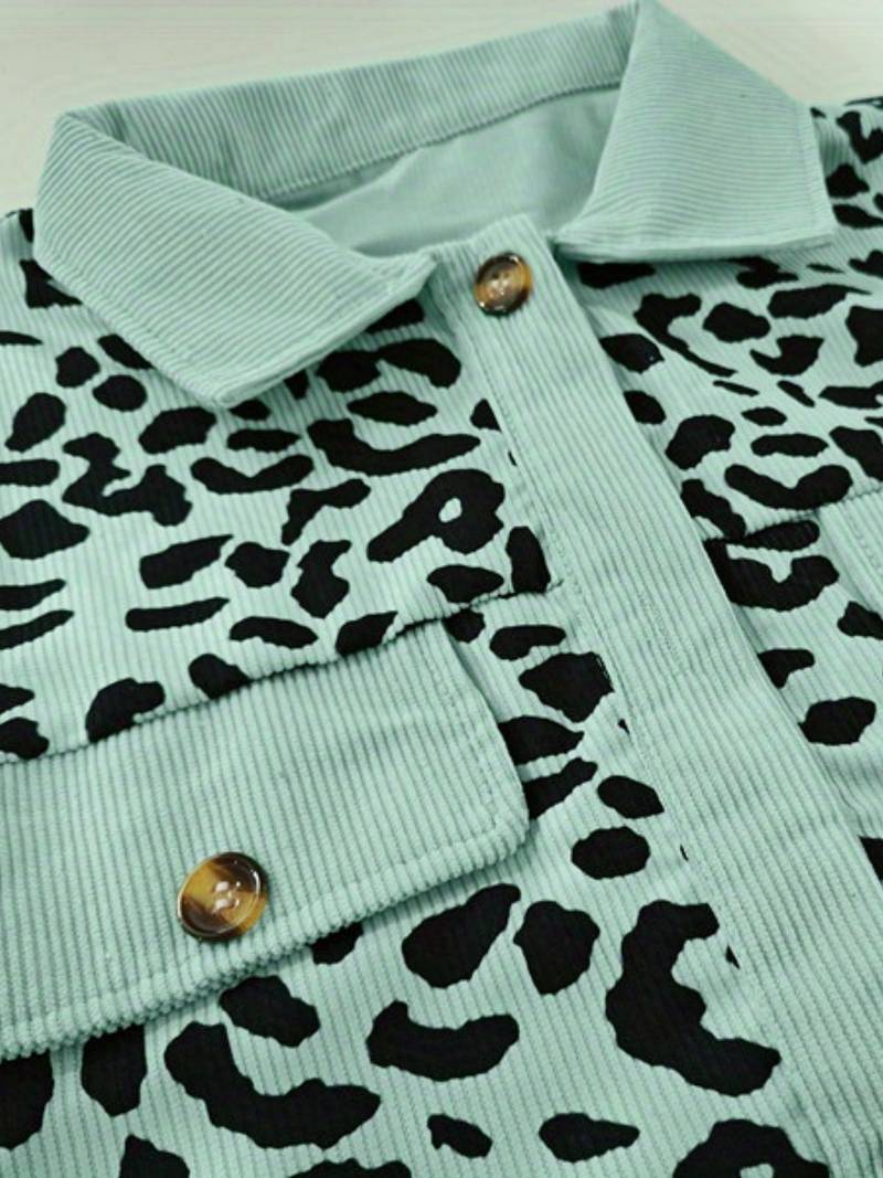 Zyra – Comfortabele Dames Jas met Luipaardprint