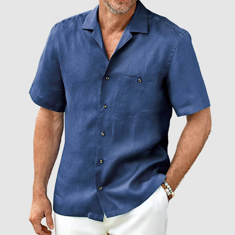 FabioRossetti Heren Casual Pocket Overhemd