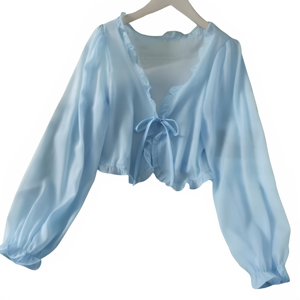 Celeste – Elegante Dames V-Hals Voorjaarsblouse