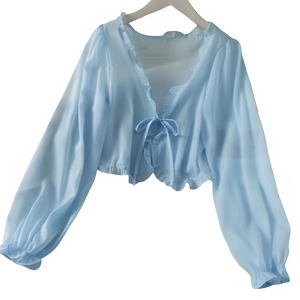 Celeste – Elegante Dames V-Hals Voorjaarsblouse