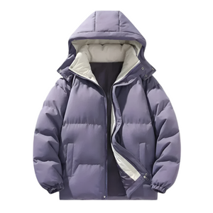 Matteo – Gevoerde Heren Winterjas met Capuchon en Rits