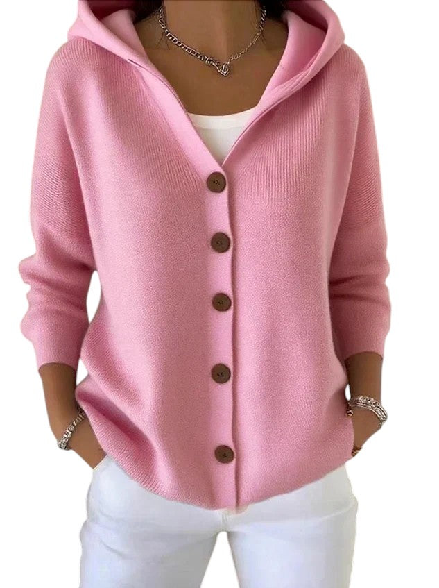 Francine – Dames Gebreid Vest met Capuchon