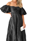 Jemimah – Off-Shoulder Damesjurk van Luchtige Organza