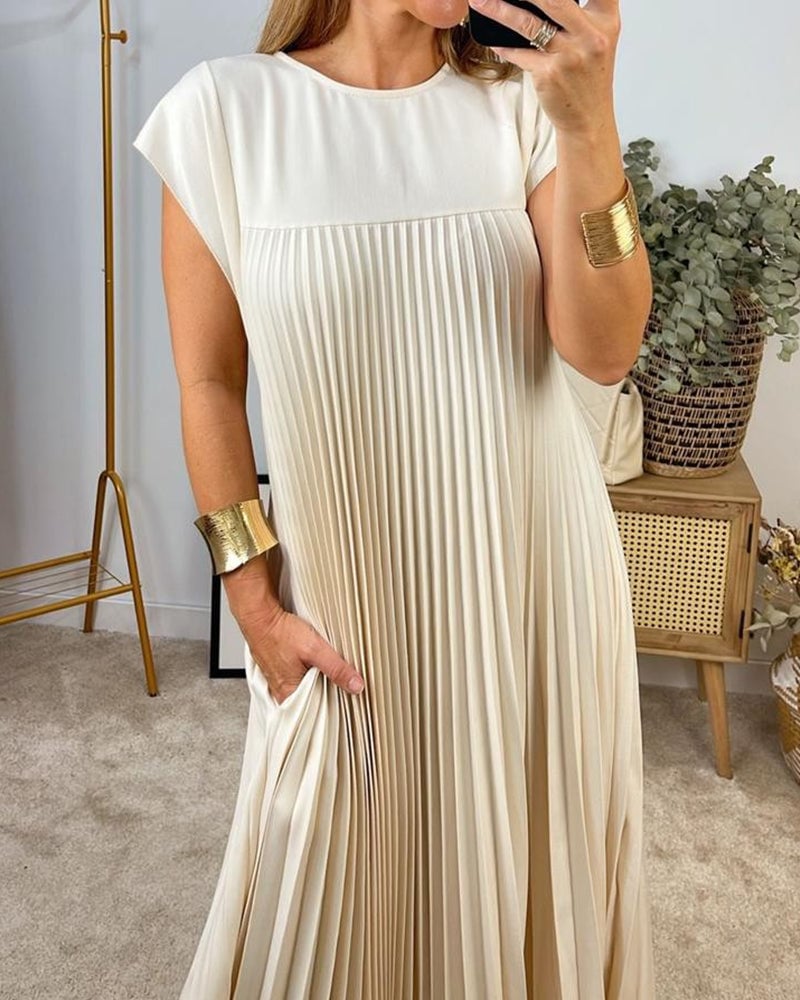 Chiara – Tijdloos Comfort Dames Midi Jurk
