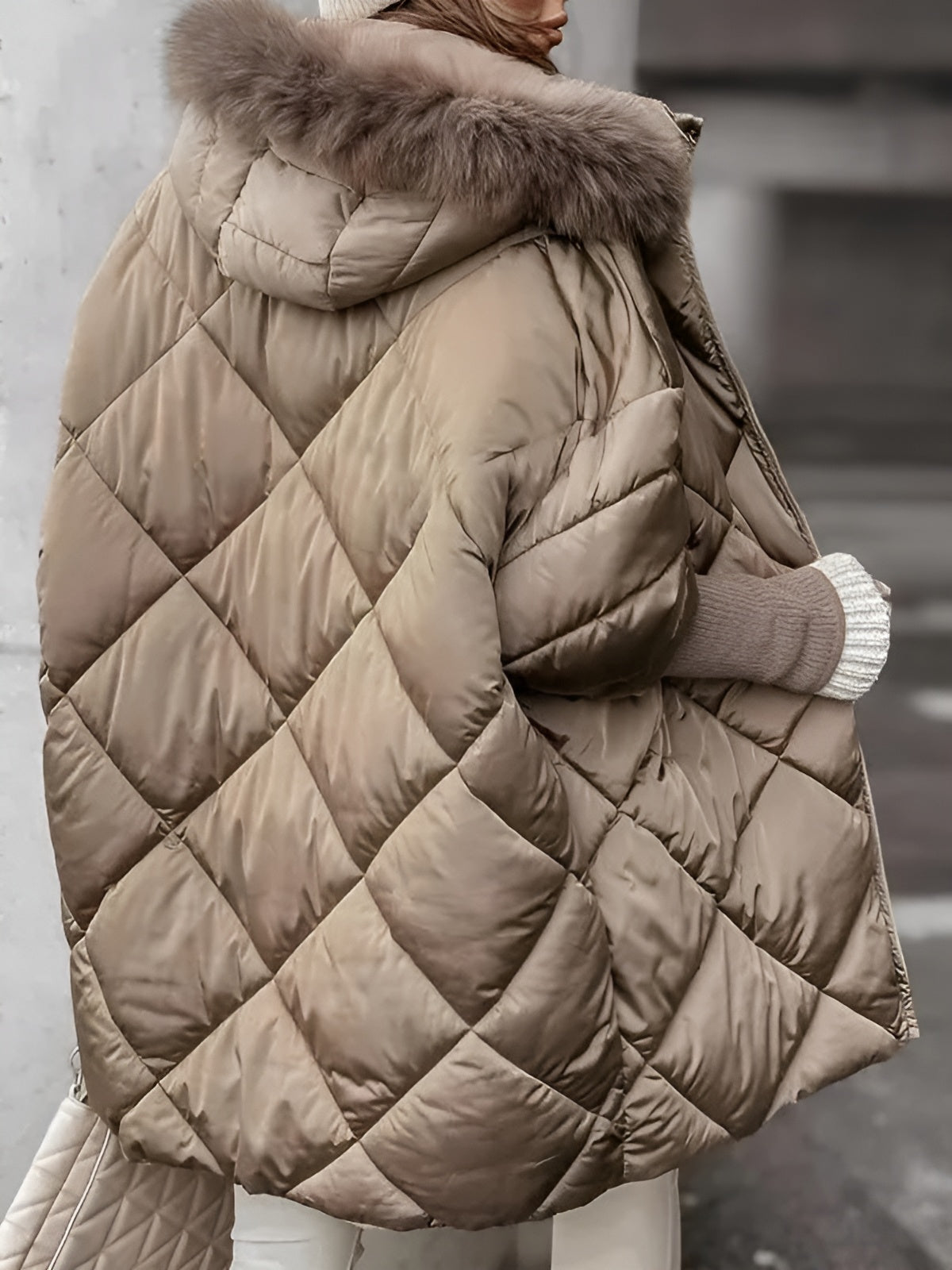 Isabella – Diamantpatroon Winter Hoodie Set voor Dames