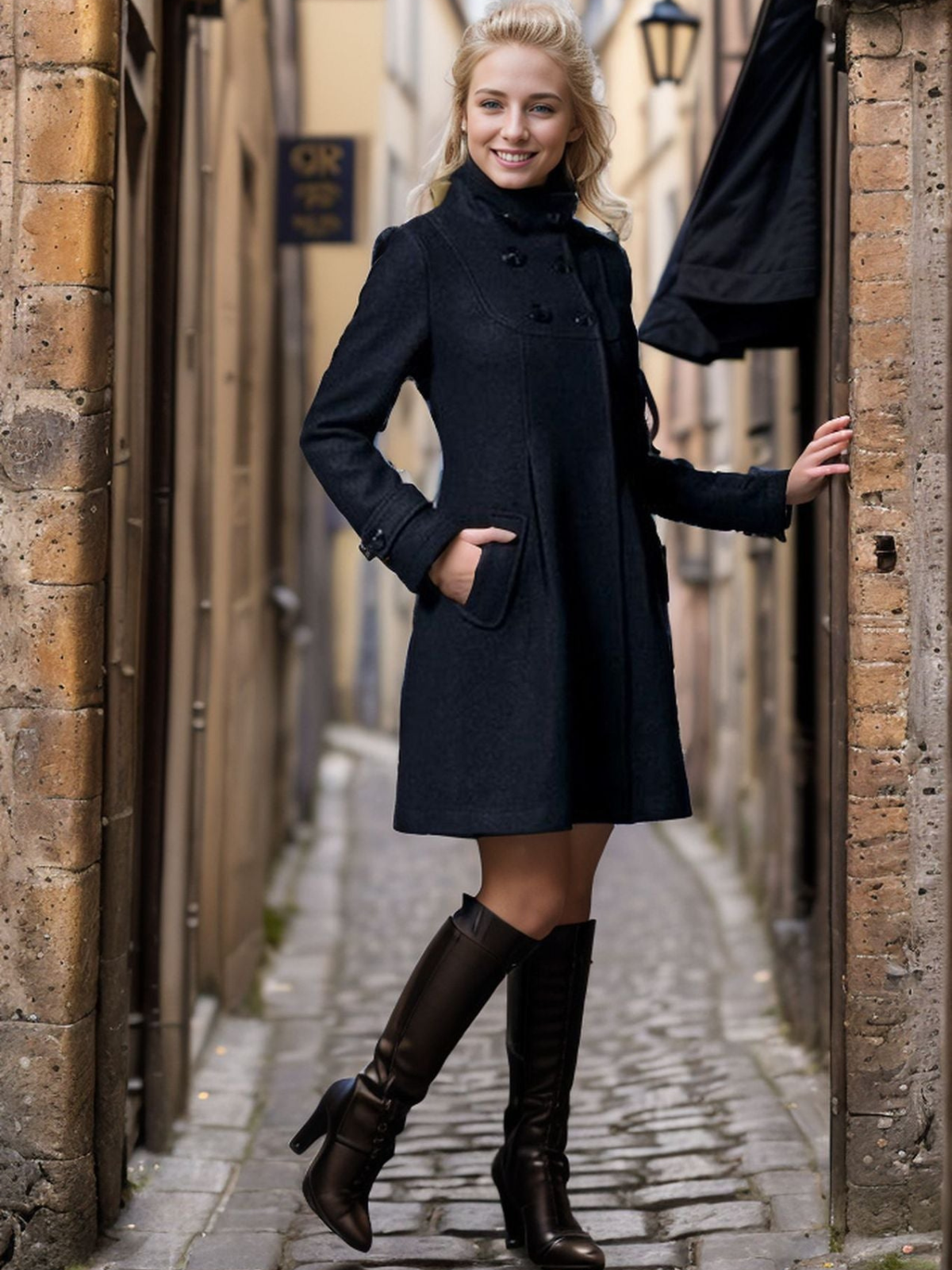 Sophia – Elegante Dames Jas met Getailleerde Kraag