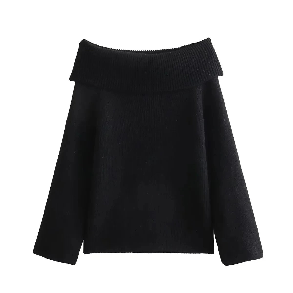 Giulia – Off-Shoulder Dames Gebreide Trui