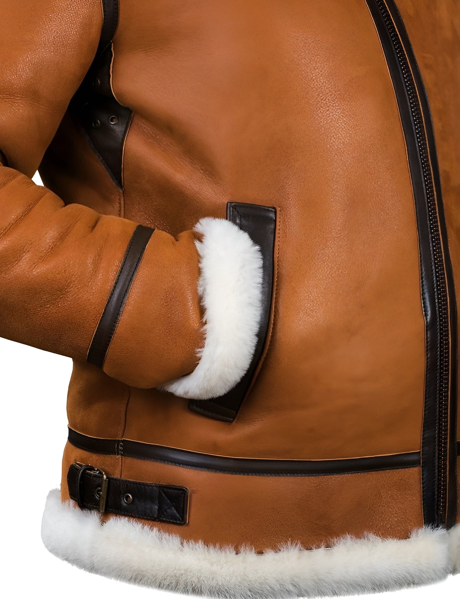 Luca – Leren Winterjas Met Capuchon voor Heren
