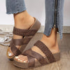 LucianaFerri™ Crisscross-platformsandalen voor dames