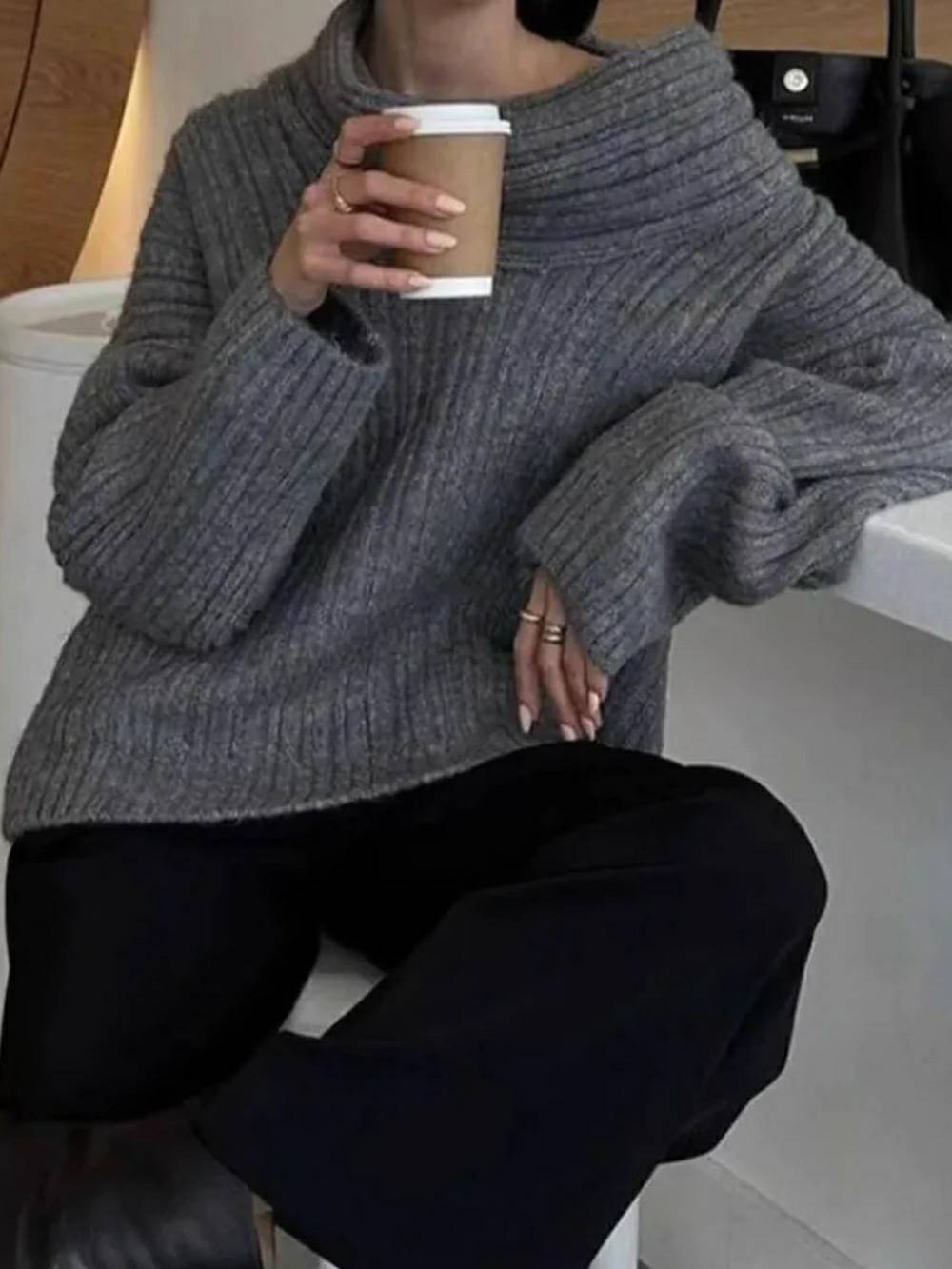 Nicoletta Oversized gebreide trui