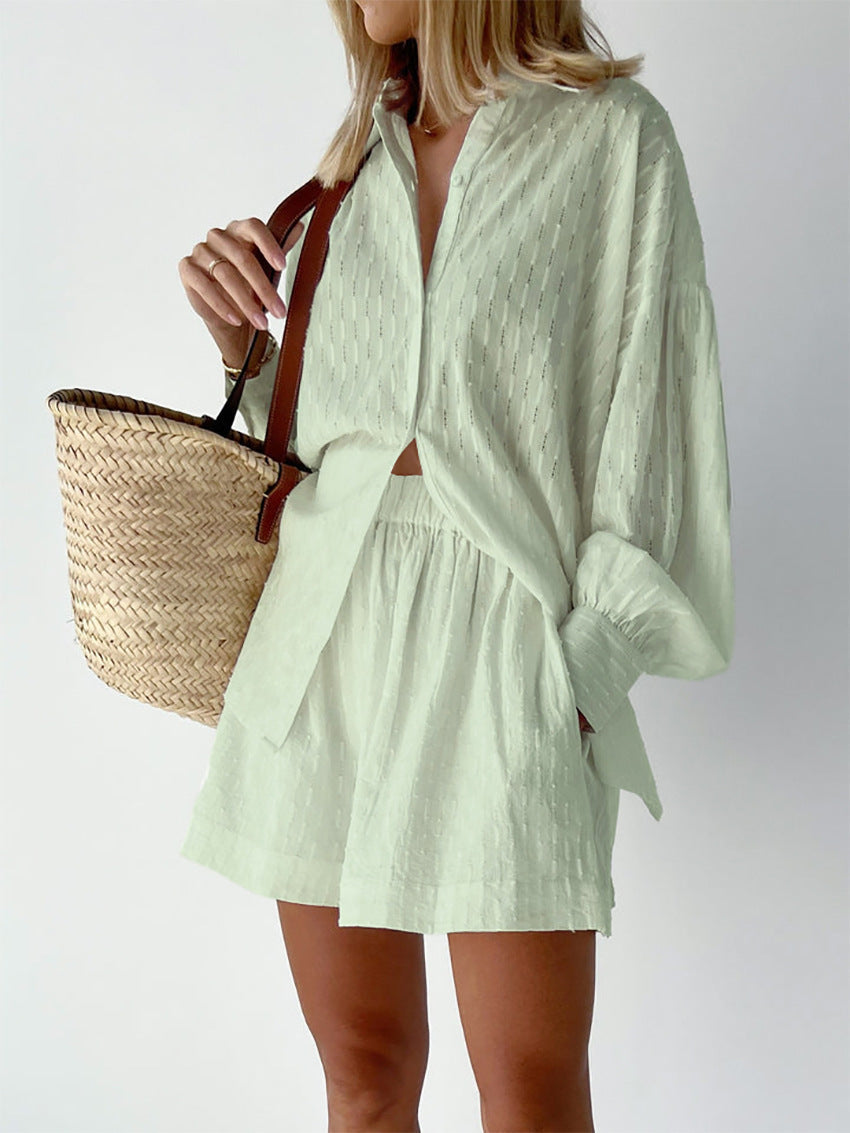 Chiara – Luchtige Dames Set van Blouse en Shorts