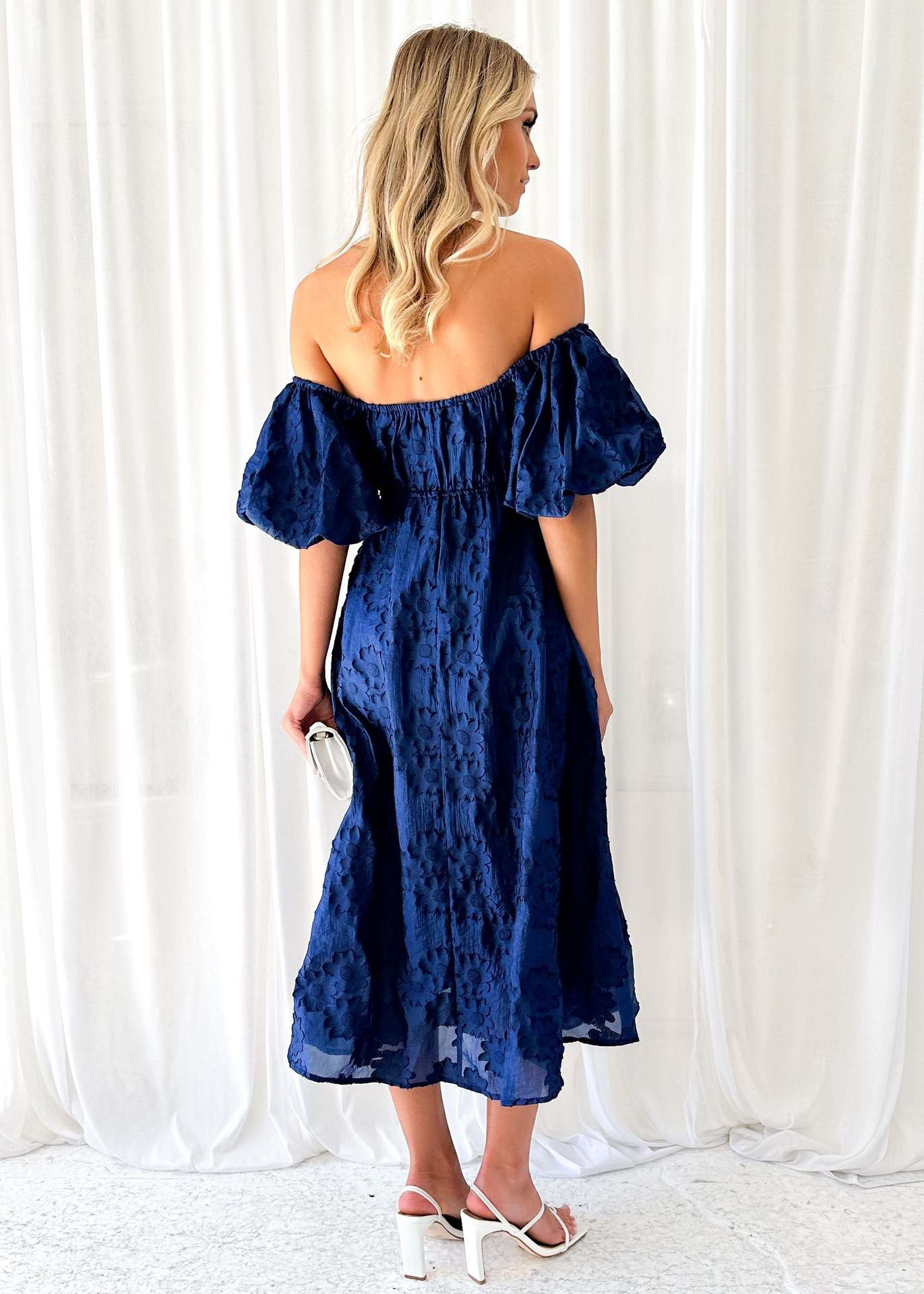 Jemimah – Off-Shoulder Damesjurk van Luchtige Organza