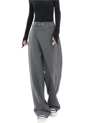 Camila – Asymmetrische Dames Plooi-Broek