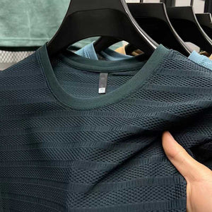 MatteoCaruso T-shirt met Ijs Mesh