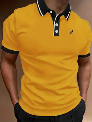 Luca – Heren Polo met Effen Kleur en Casual Look