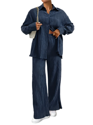 Isabella – Gestreepte Tweedelige Lounge Set voor Dames