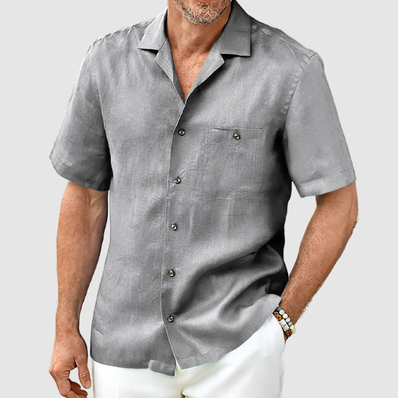 FabioRossetti Heren Casual Pocket Overhemd