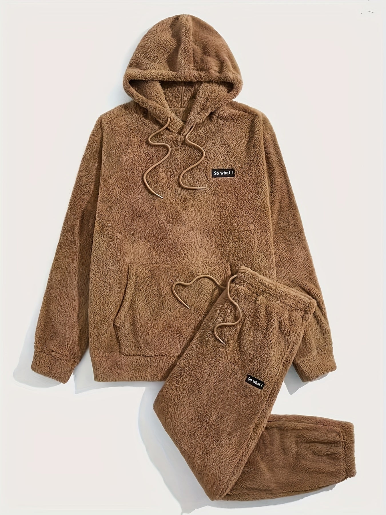 Lorenzo – Heren 2-Delige Teddy Fleece Pyjama Set
