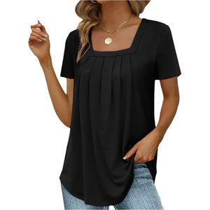 Giulia – Elegante Geplooide Damesblouse