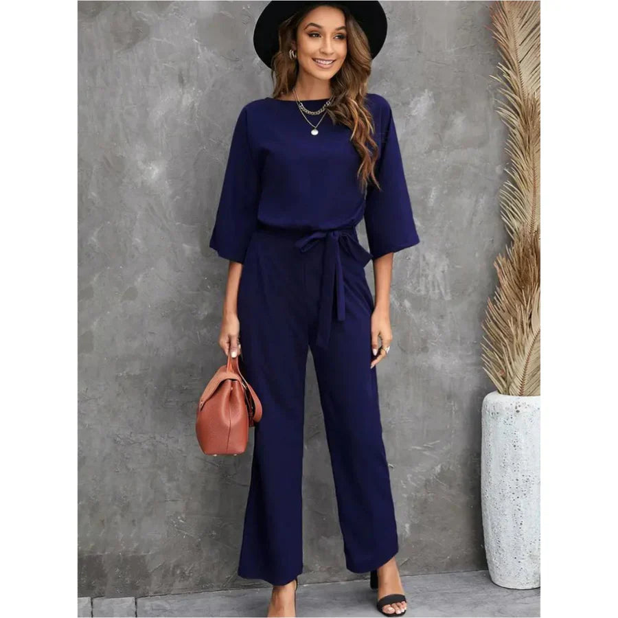 Giulietta – Luxe Dames Jumpsuit met Wijde Pijpen