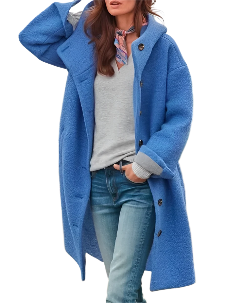Elena – Casual Vrouwelijke Halflange Jas