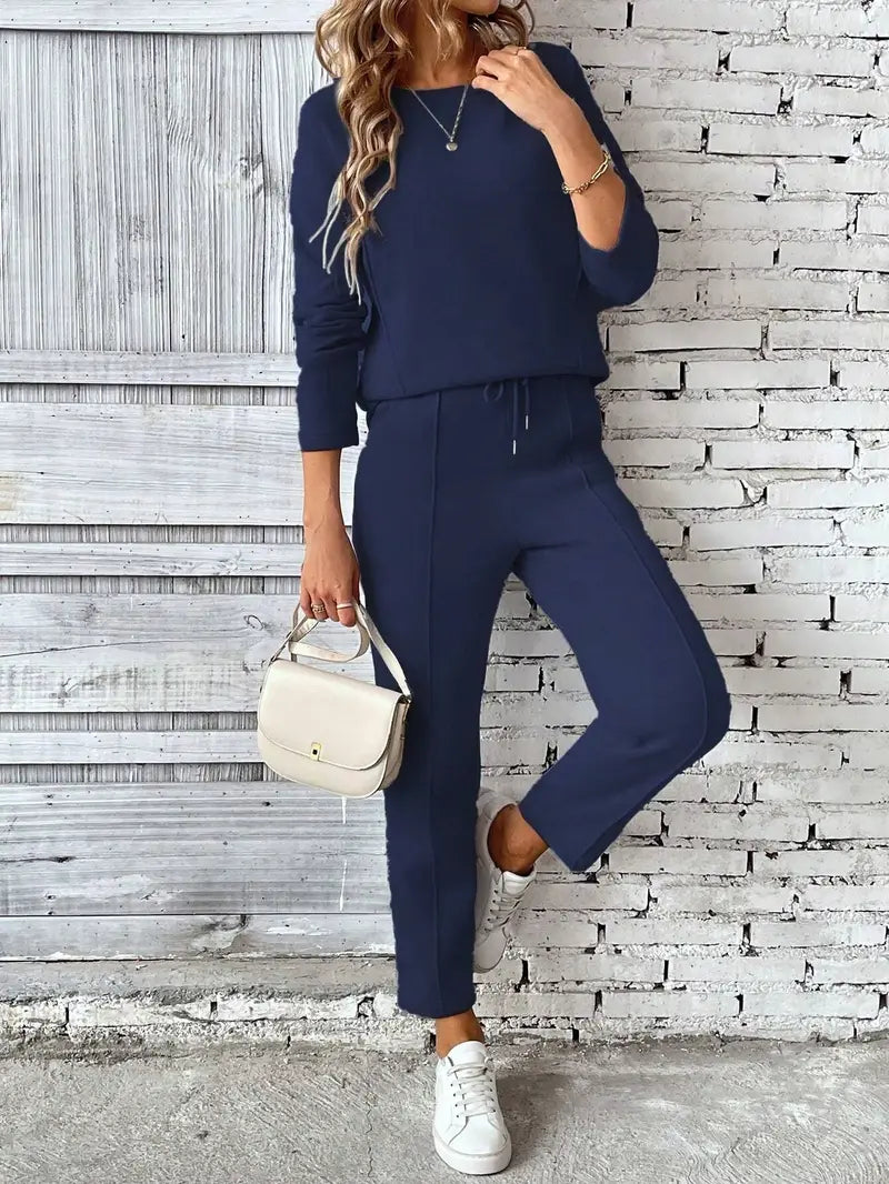 Jersey – Dames Twee-Delige Set van Katoenmix