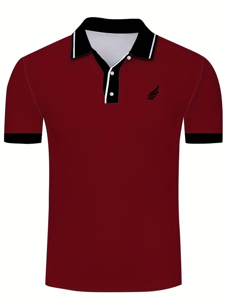 Luca – Heren Polo met Effen Kleur en Casual Look