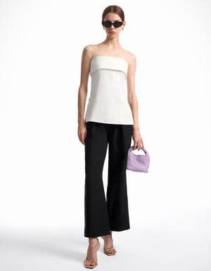 RicciTop™ Strapless top met rits aan de zijkant