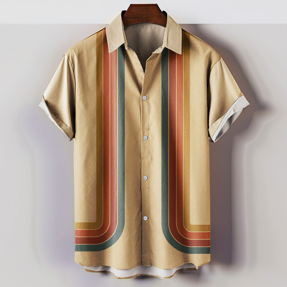 Lorenzo – Retro Gestreepte Overhemd voor Heren