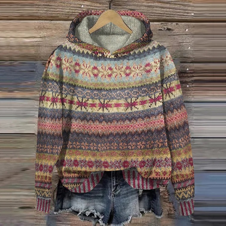LucaRoma Retro Hoodie Voor Vrouwen