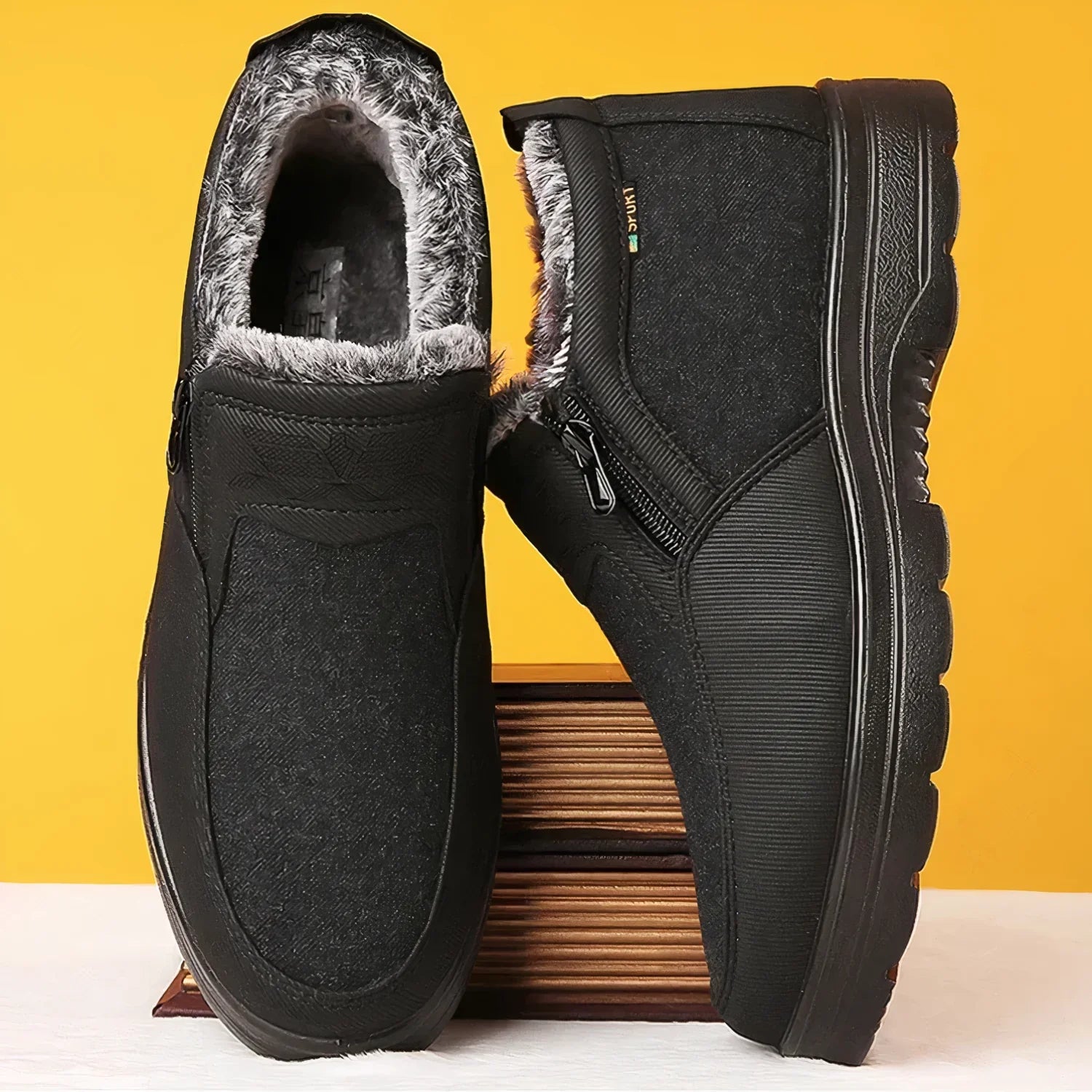 Luca – Enkelhoge Herenschoenen voor de Winter met Ondersteuning