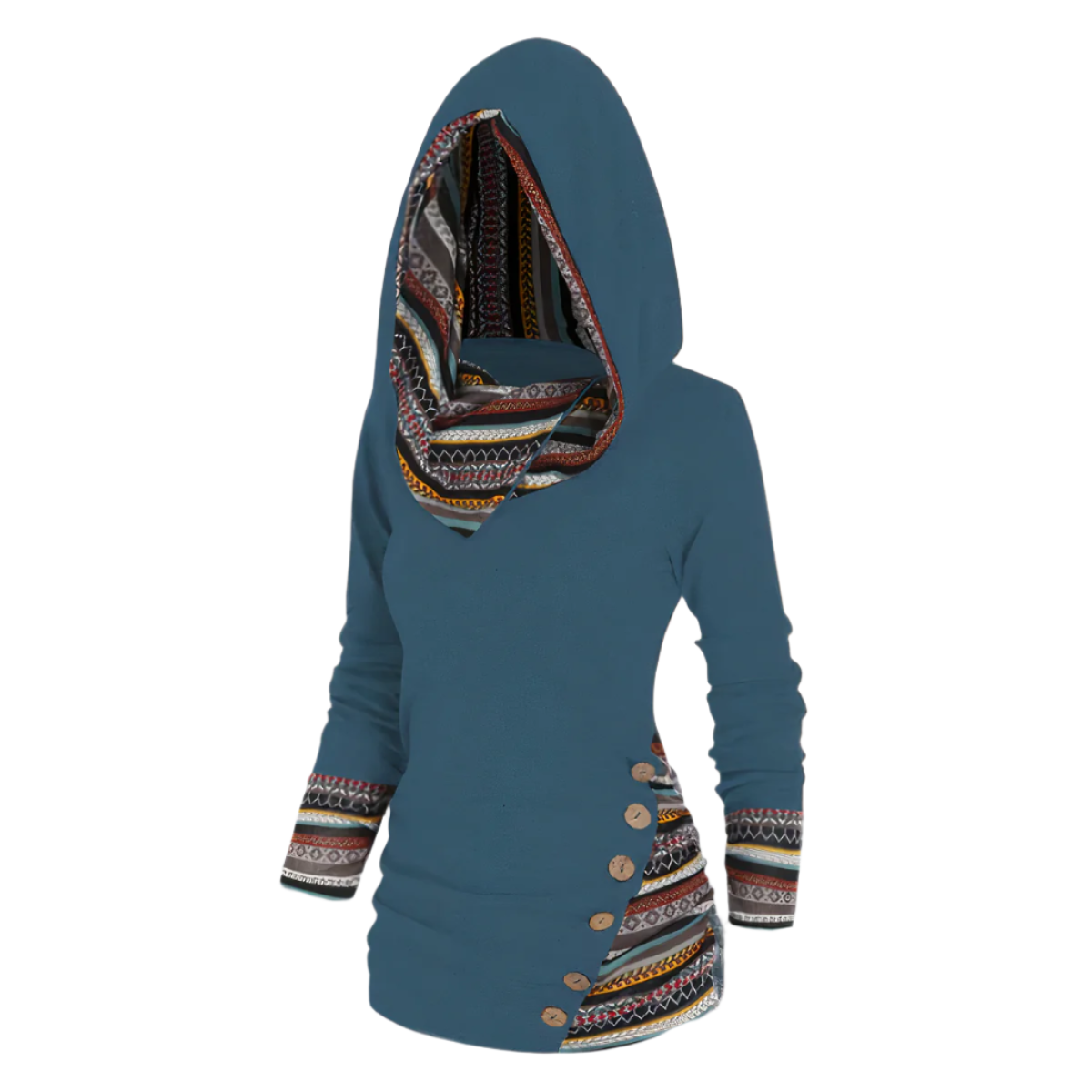 Elio – Stijlvolle Unisex Hoodie met Tribaal Motief