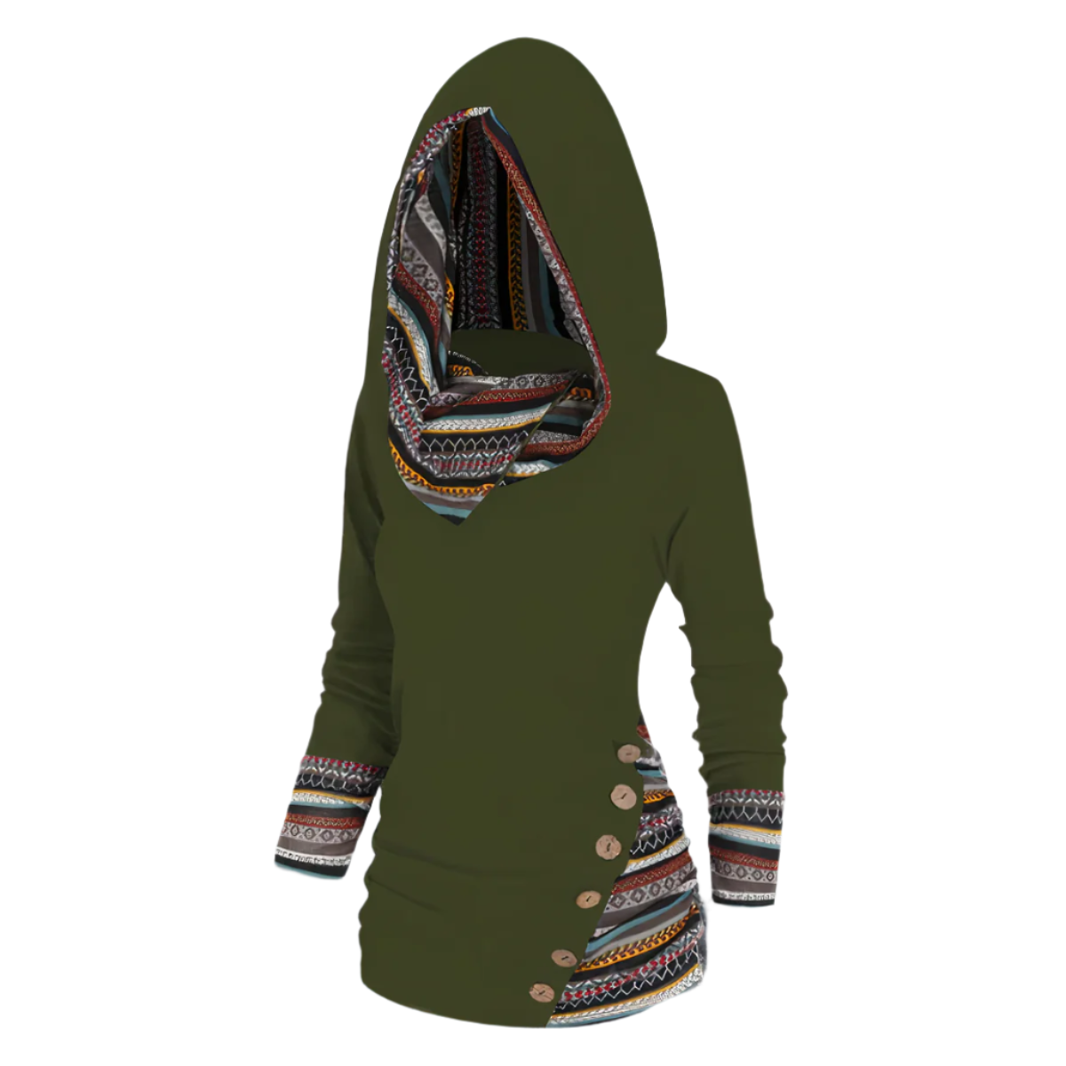 Elio – Stijlvolle Unisex Hoodie met Tribaal Motief