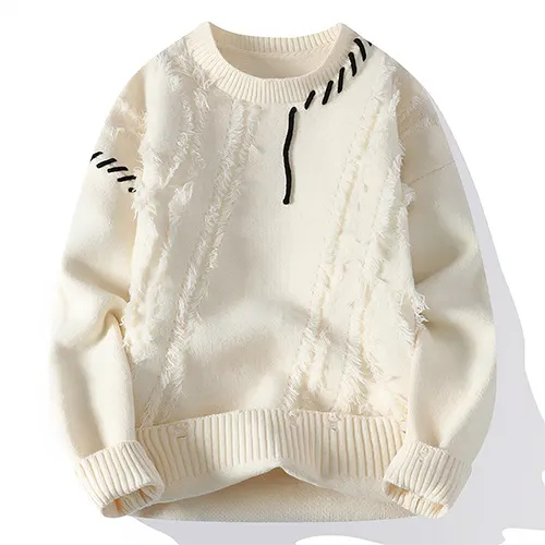 Filarosa – Patchwork Gebreide Herentrui voor de Winter