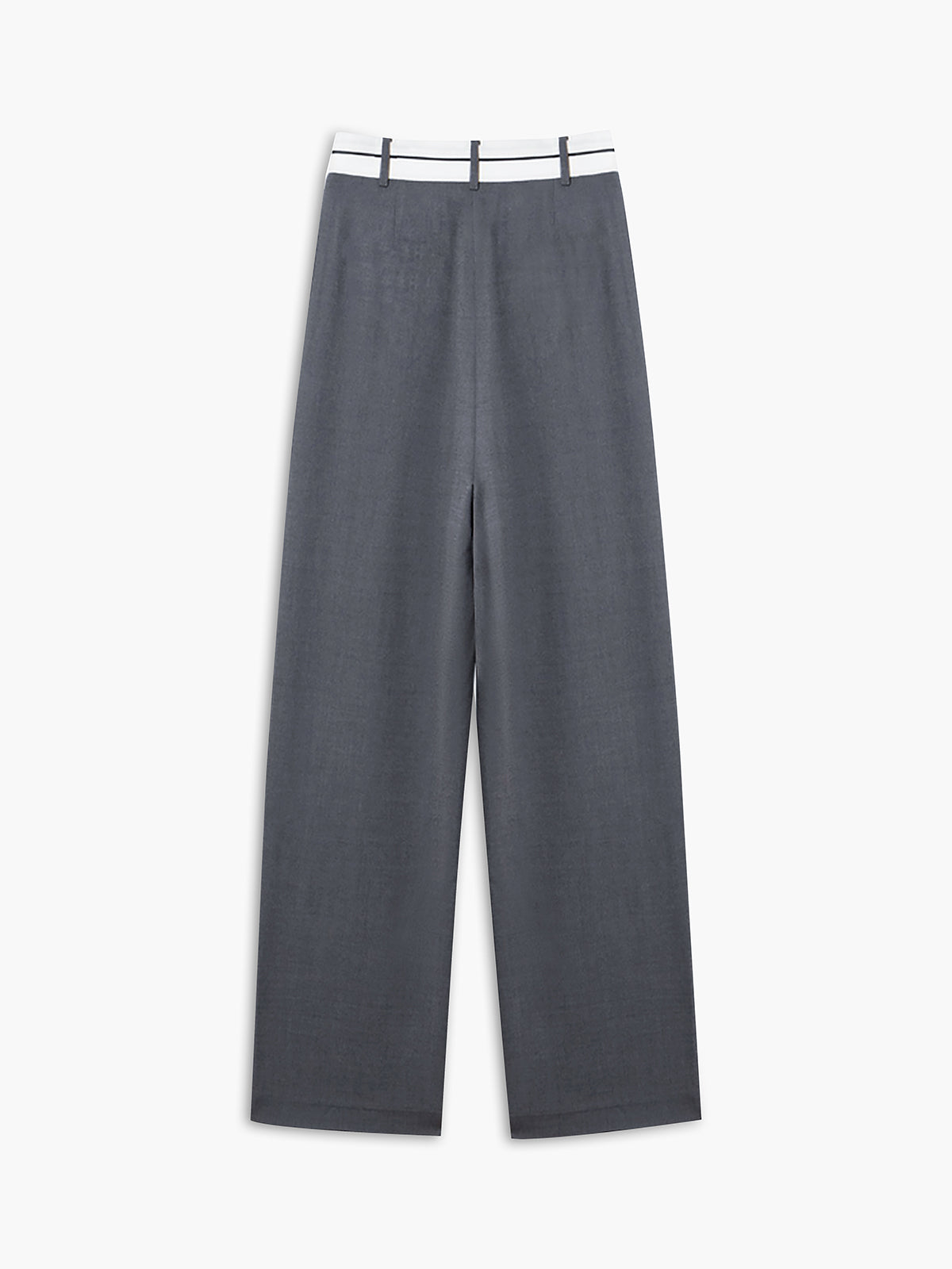Isabella – Wijde Broek met Asymmetrische Tailleband voor Vrouwen
