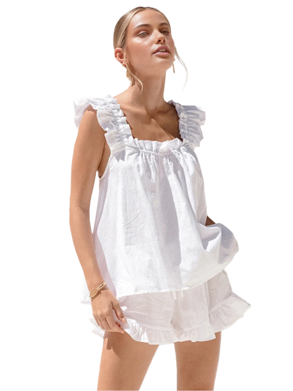 Hazel – Lichtgewicht Dames Zomerset met Ruches