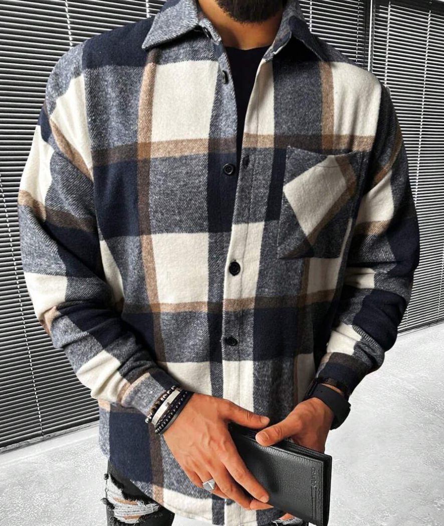 Costa - Warm heren overshirt