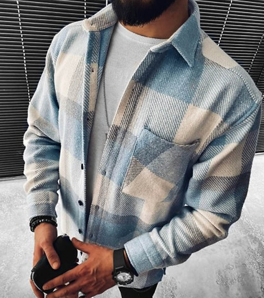 Costa - Warm heren overshirt