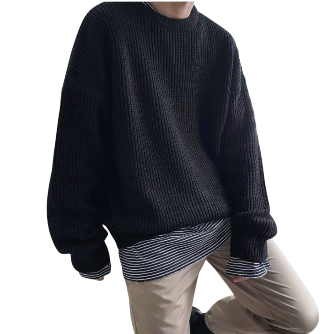 Luca – Oversized Gebreide Wintertrui voor Heren