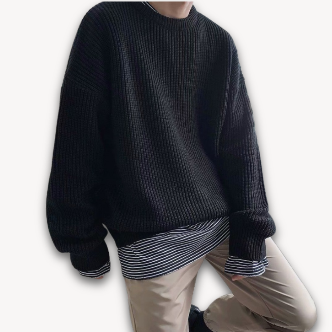 Luca – Oversized Gebreide Wintertrui voor Heren