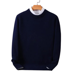Vata – Cashmere Heren Trui met Ronde Hals