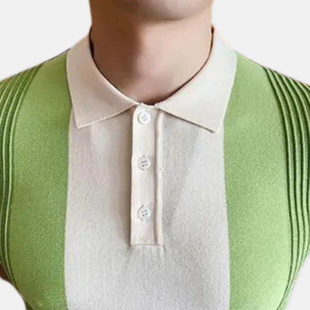 Luca – Gestreept Heren Polo Shirt voor een Casual Look