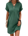 Isabella – Elegante V-hals Jurk voor Dames