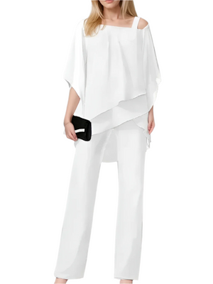 Camille – Elegante Gelaagde Dames Jumpsuit