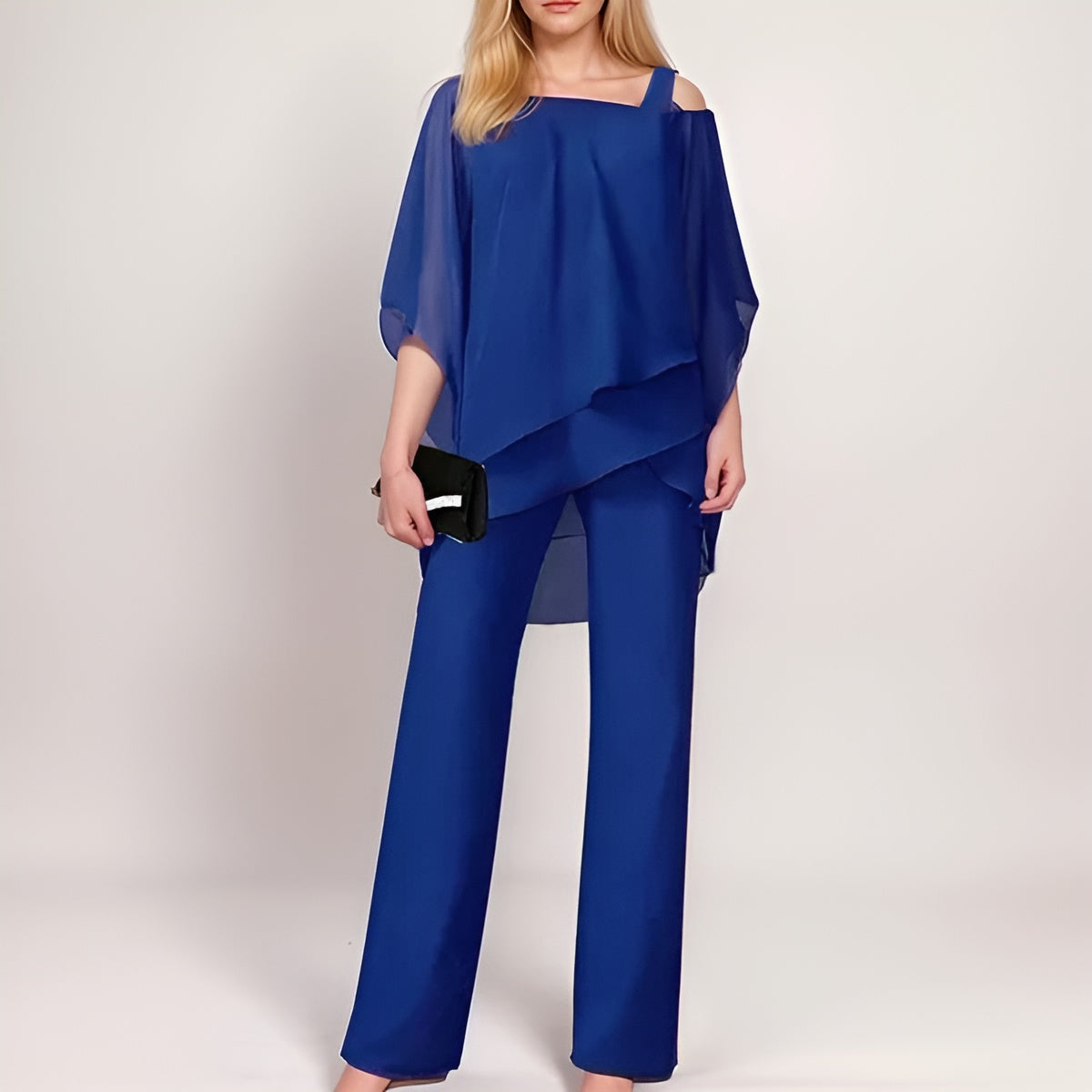 Camille – Elegante Gelaagde Dames Jumpsuit