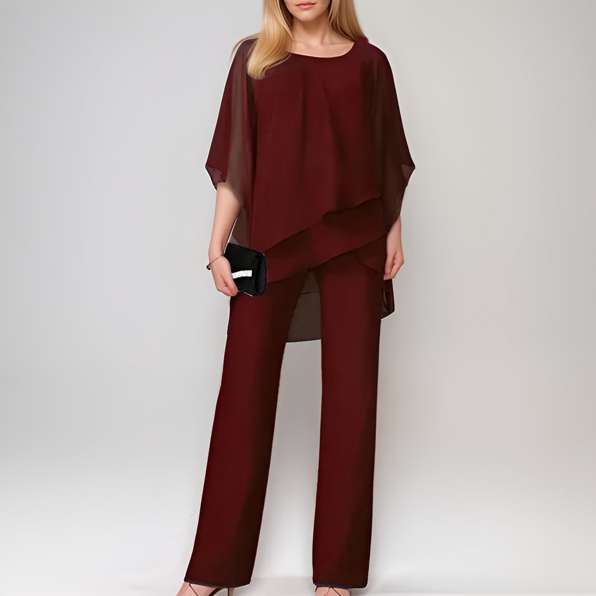 Camille – Elegante Gelaagde Dames Jumpsuit