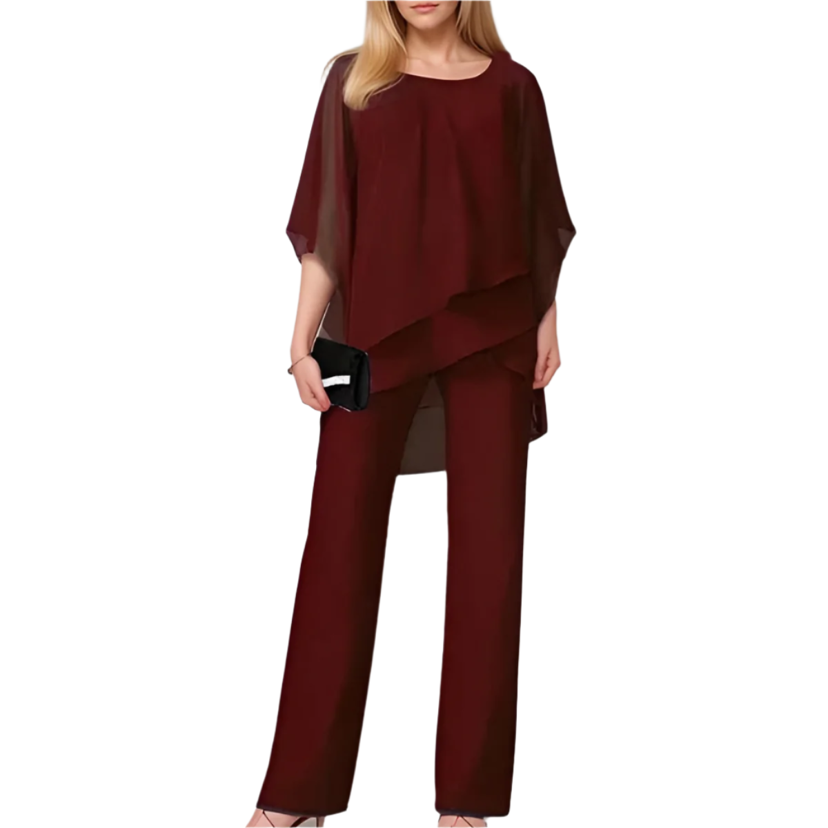 Camille – Elegante Gelaagde Dames Jumpsuit
