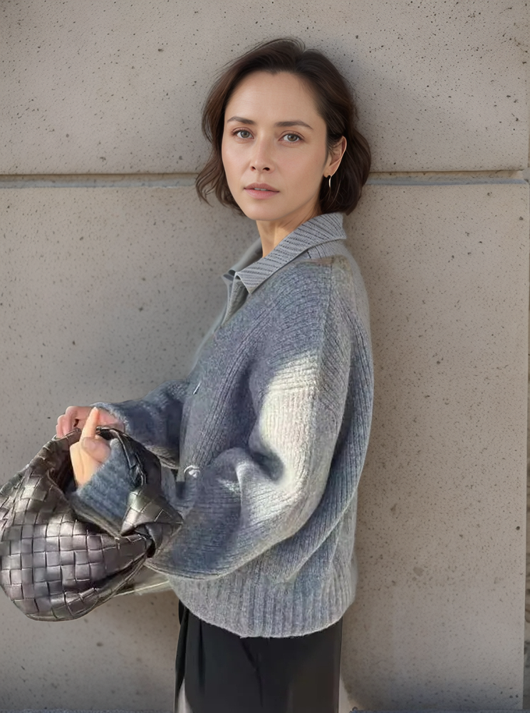 Isabella – Tijdloze Gebreide Dames Gilet