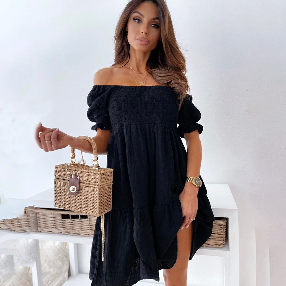 Isabella – Off-Shoulder Zomerjurk voor Dames